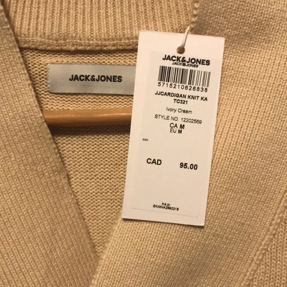 Jack & Jones Cardigan. Brand new with tags. Never worn. - Picture 4 of 7
